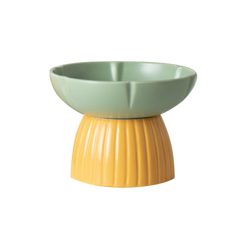 Elevate Your Cat's Dining Experience with Our Pet Macarons Candy Color Feeding Ceramic Bowl