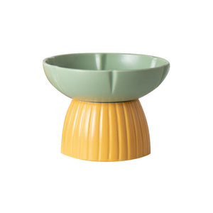 Elevate Your Cat's Dining Experience with Our Pet Macarons Candy Color Feeding Ceramic Bowl