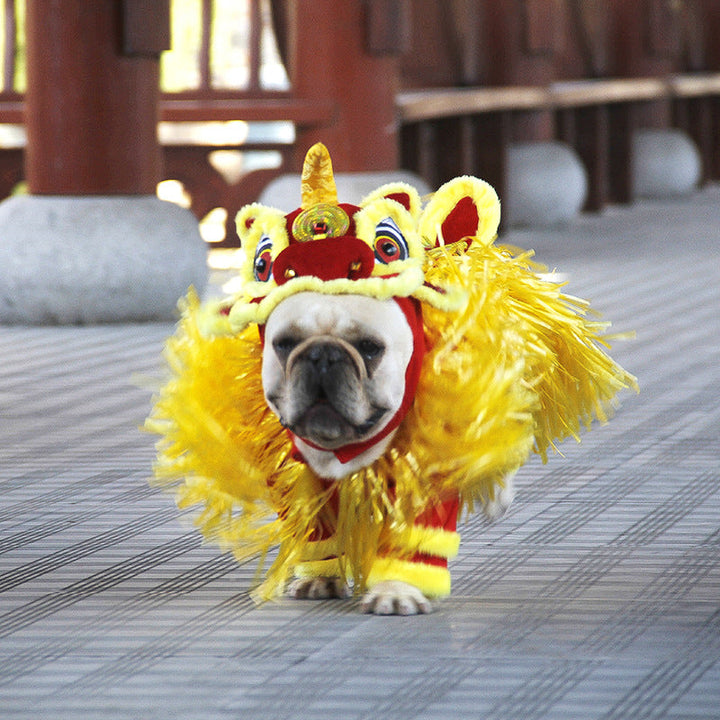 Unleash Your Pet's Inner Lion with Jizai Pet Supplies Little Lion Clothes