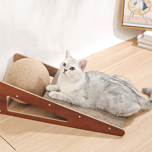 Enhance Your Cat's Playtime with Our Pet Corrugated Paper Scratching Board Toy