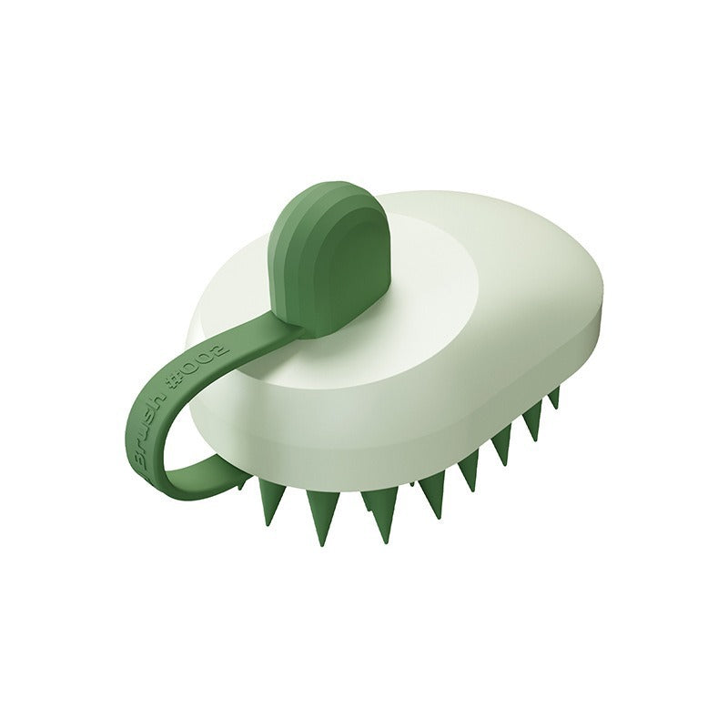 Pet Soft Gel Shampoo Bath Massage Brush Grooming Tool Set