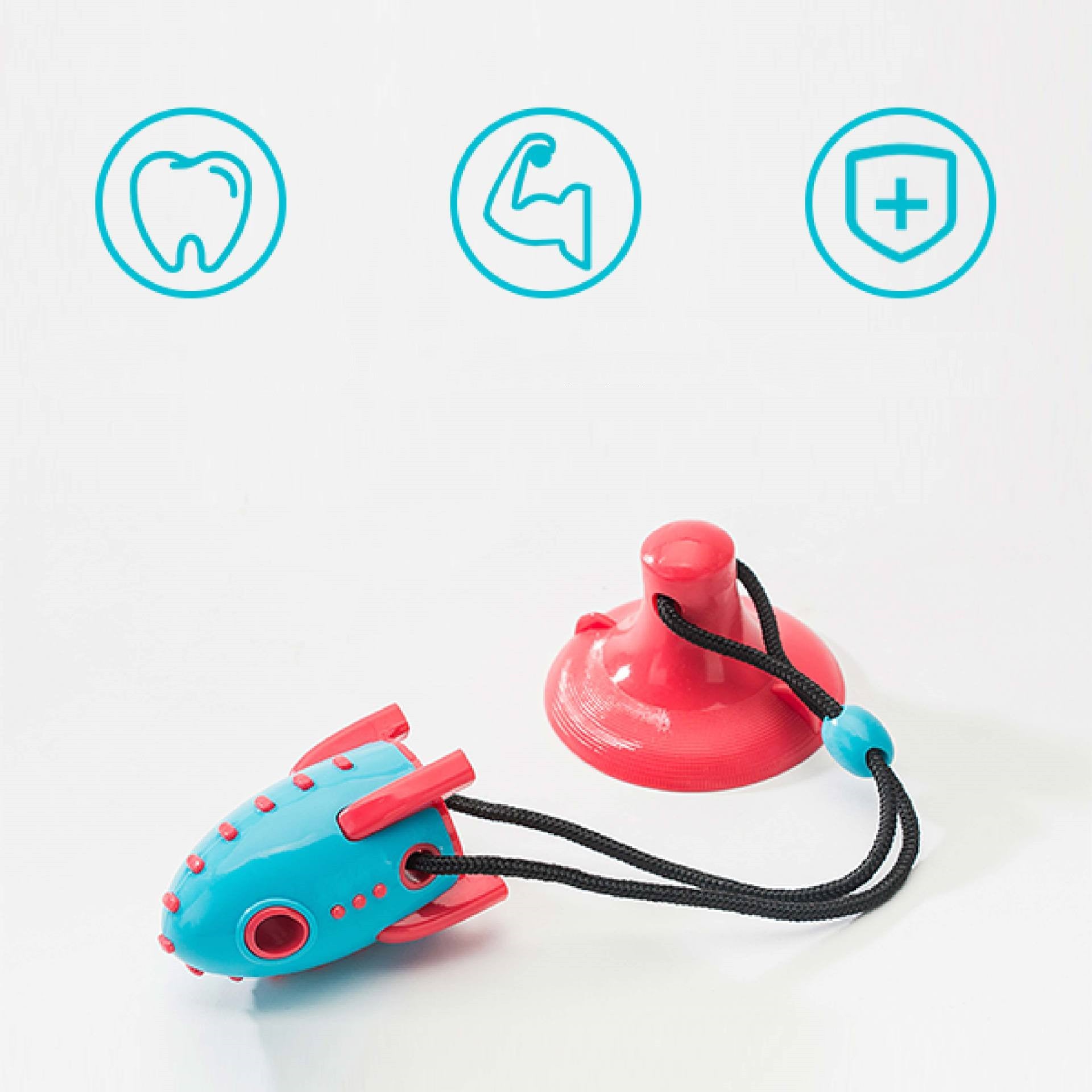 Pet Rocket Food Dispensing Bite Resistant Toy