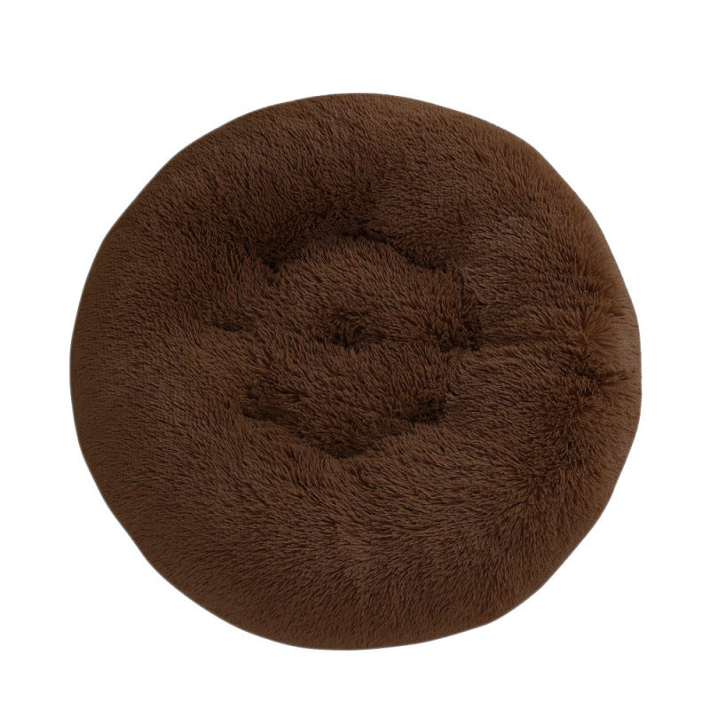 Pet Round Plush Warm Sleeping Bed Mat House