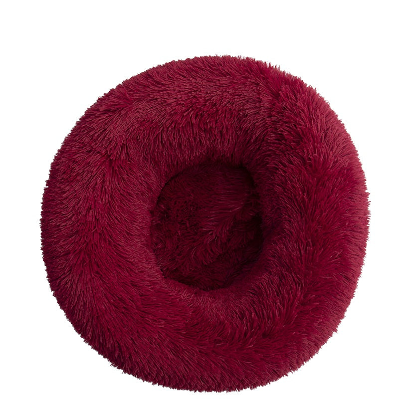 Pet Round Cotton Winter Warm Sleeping Bed Kennel Set