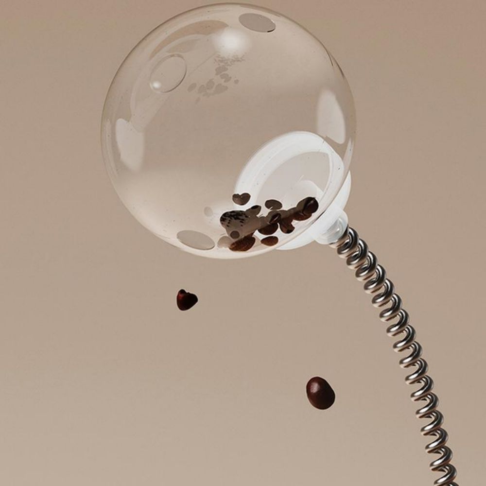 Pet Interactive Auto Balancing Puzzle Ball Slow Feeding Toy Set