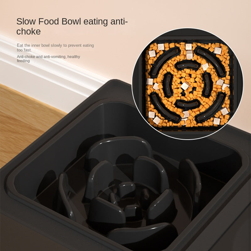 Pet Double Bowl Stainless Stand Adjustable Height Elevated Feeder
