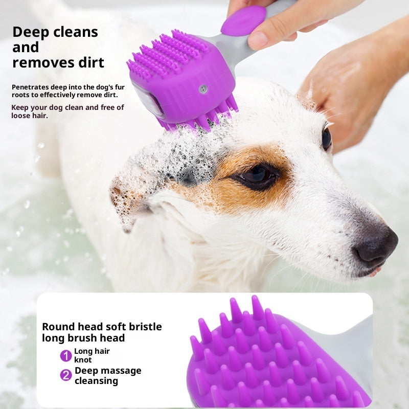 Pet Shower Bath Brush Floating Hair Cleaning Grooming Tool