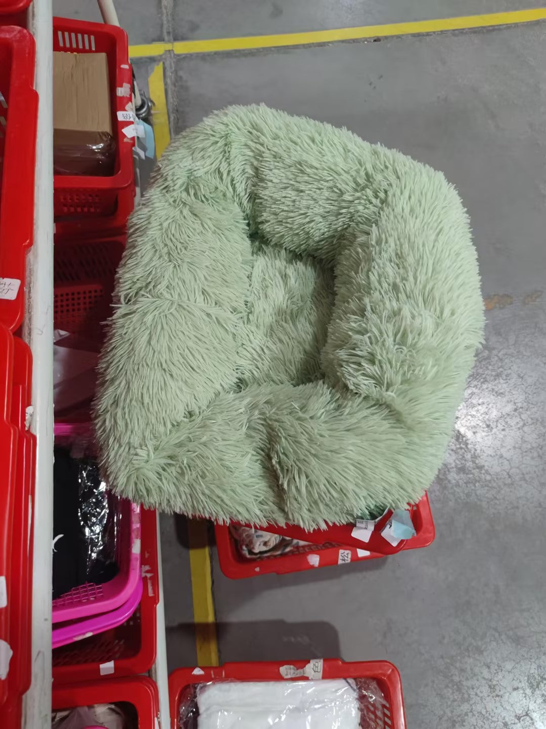 Pet Soft Thick Cotton Plush Round Sleeping Bed