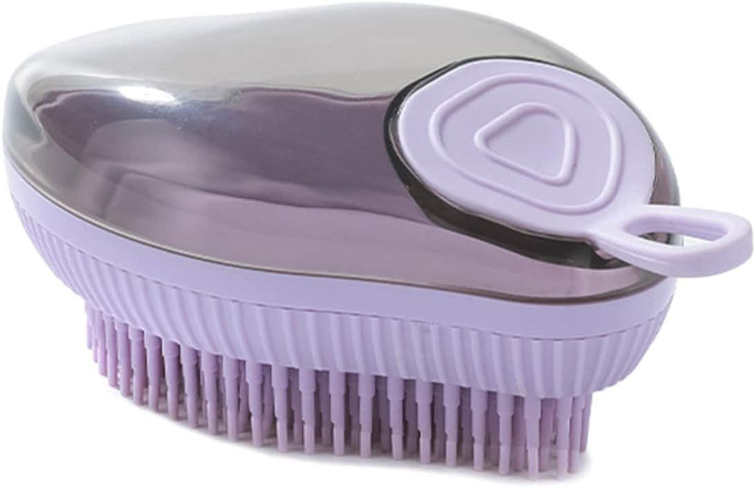 Pet Silicone Bath Shampoo Dispenser Massage Brush Grooming Tool