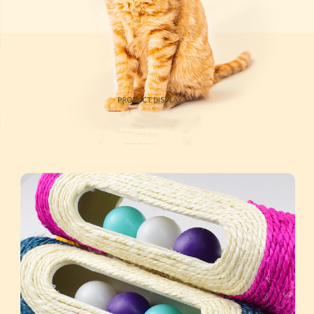 Pet Long Sisal Drum Toy Set Three Piece