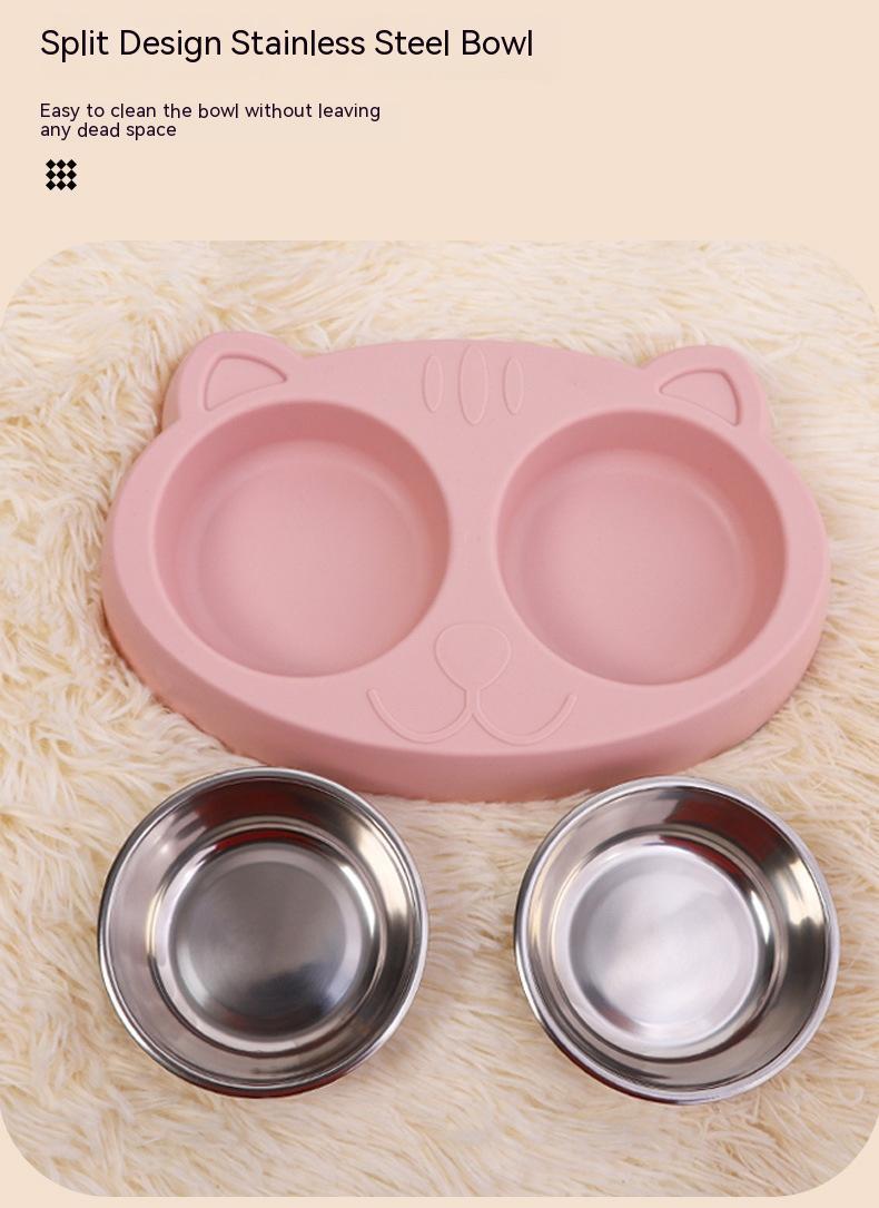 Pet Feeding Bowl Water And Food Rice Basin