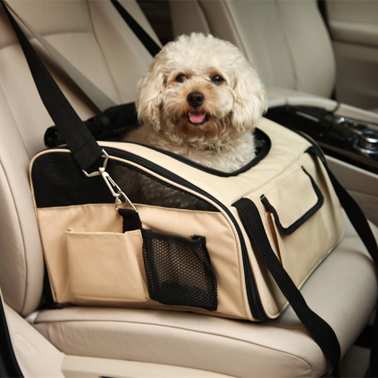 Folding Hammock Car Seat Pet Carrier Travel Bag for Small Pets