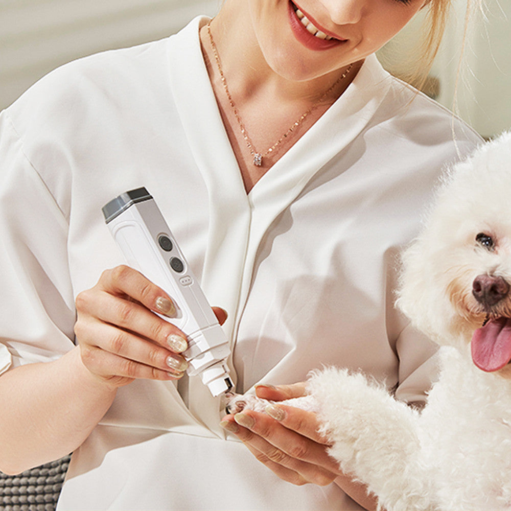 Double LED High Power Pet Nail Trimmer Grooming Device