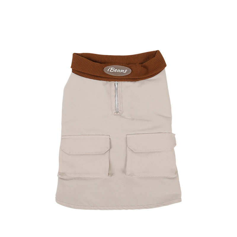 Cargo-pocket Pet Wrap-Around Jacket