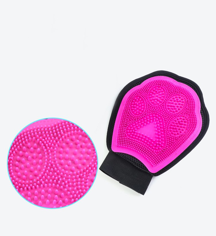 Pet Bath Glove Cleaning Brush Grooming Tool