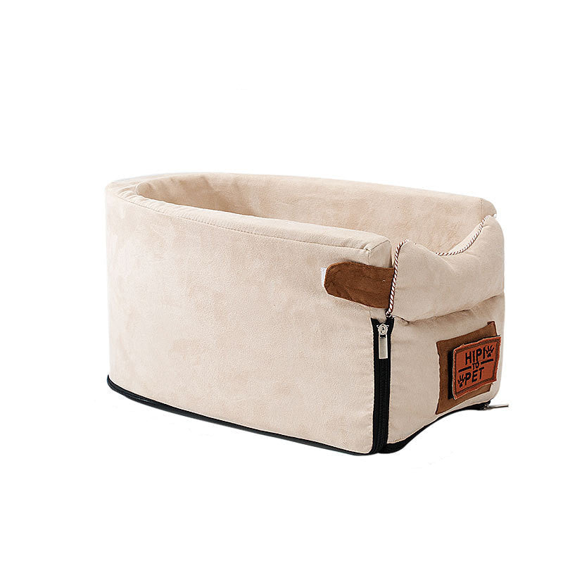 Central Console Pet Car Seat Travel Bed Carrier For Small Pets