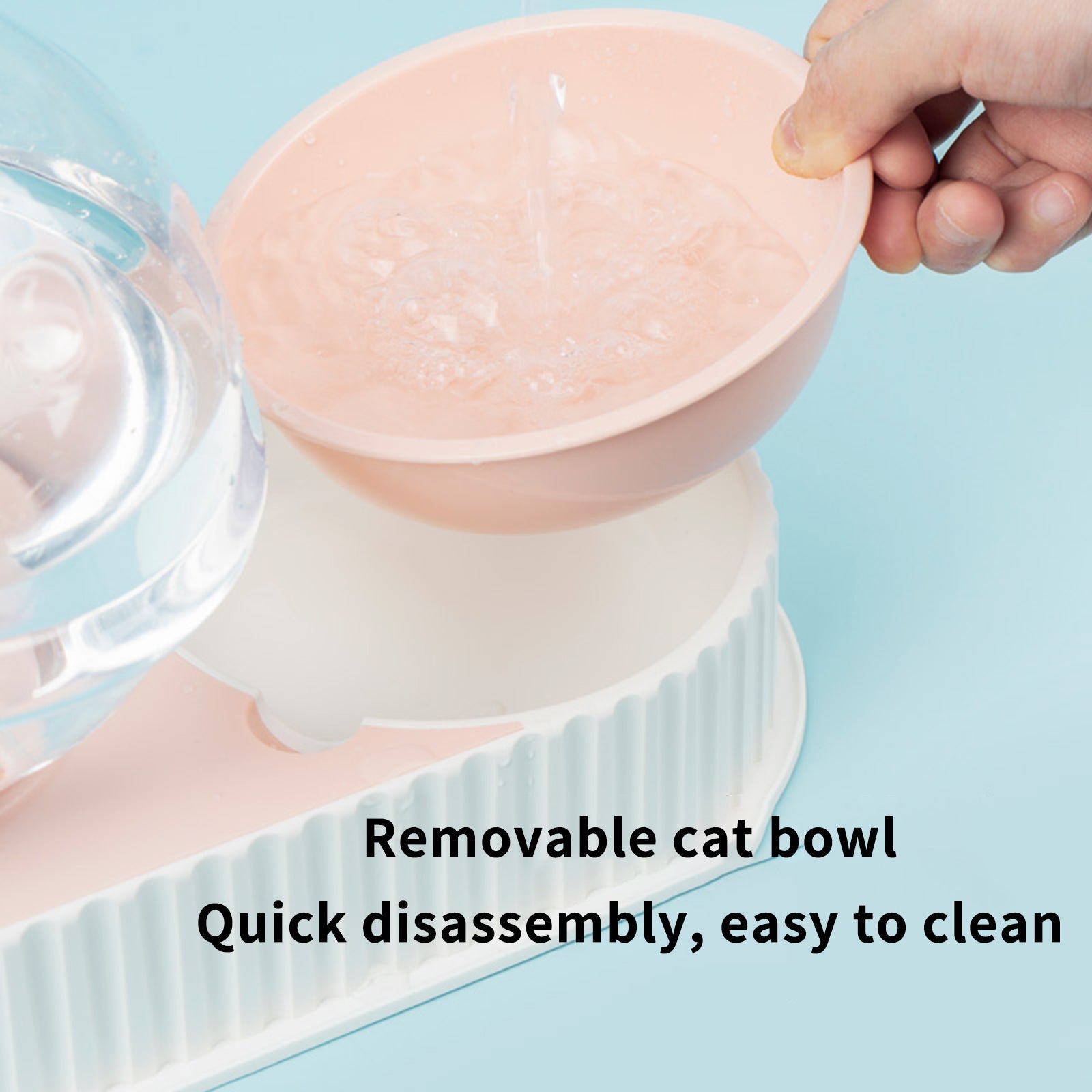 Pet Automatic Feeding And Drinking Bowl Water Dispenser