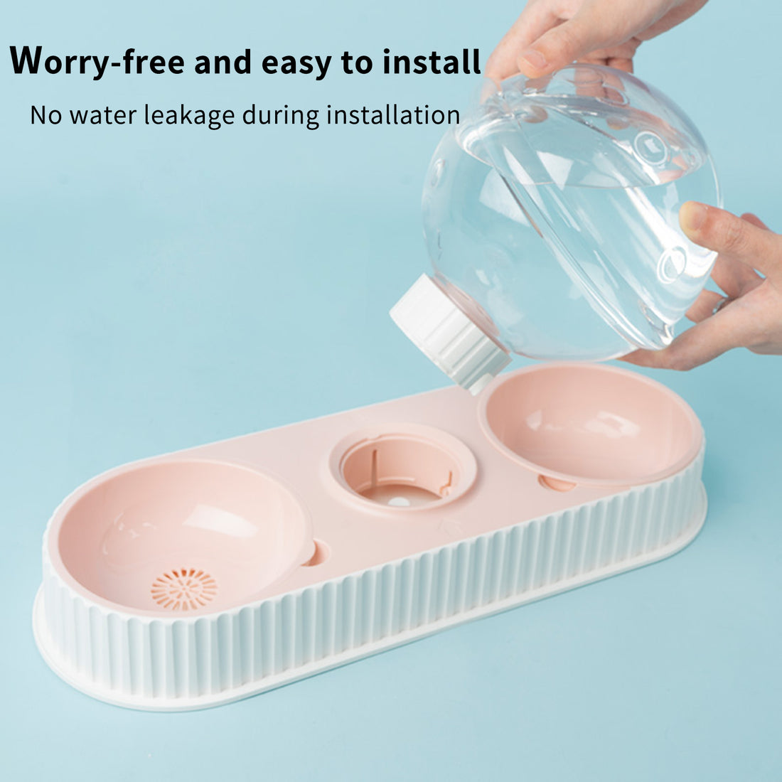 Pet Automatic Feeding And Drinking Bowl Water Dispenser