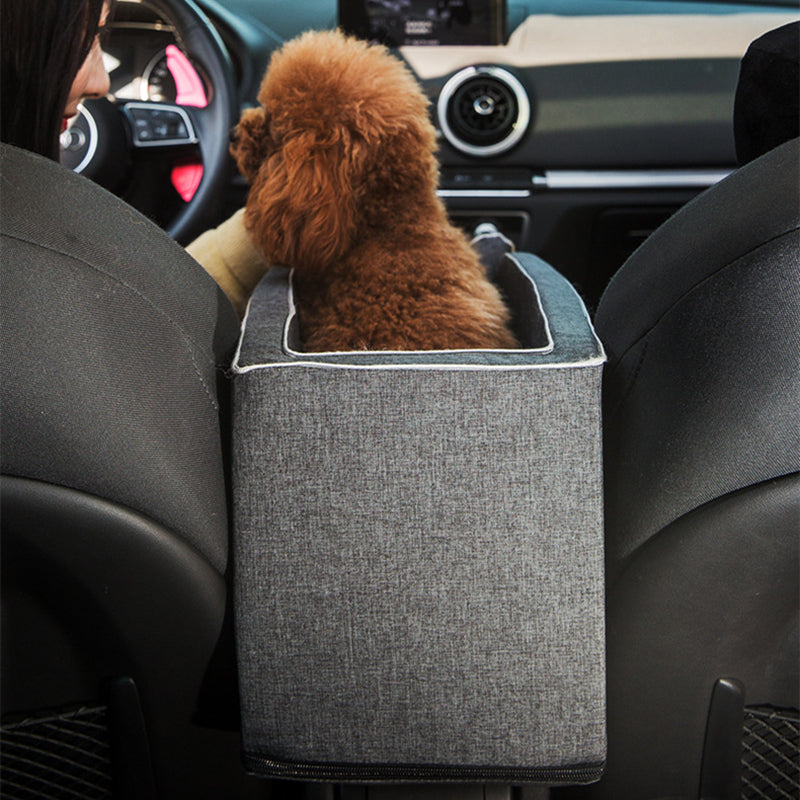 Central Console Pet Car Seat Travel Bed Carrier For Small Pets