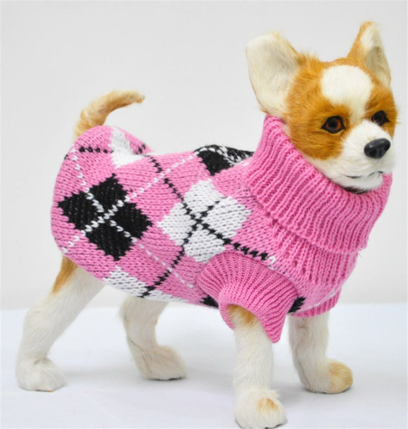 Argyle Pet Sweater