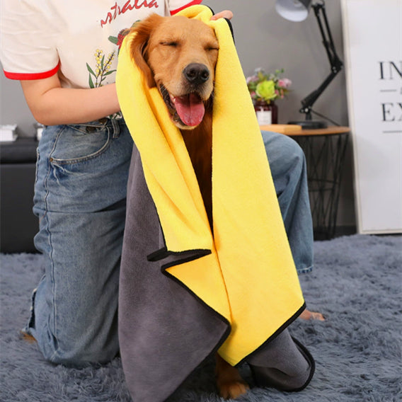 Pet Super Absorbent Quick Dry Bath Towel Grooming Cloth