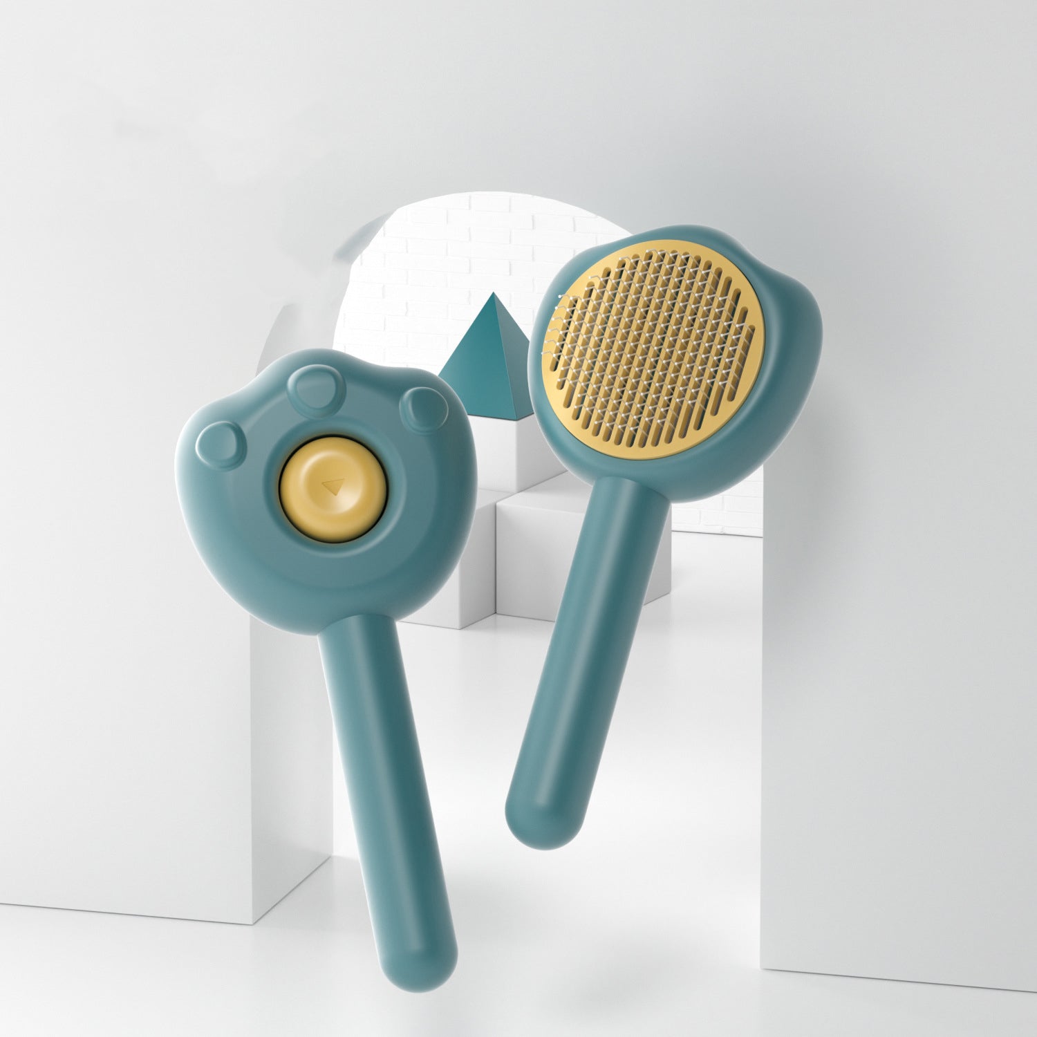 Pet Self Cleaning Grooming Comb Hair Remover Needle Brush