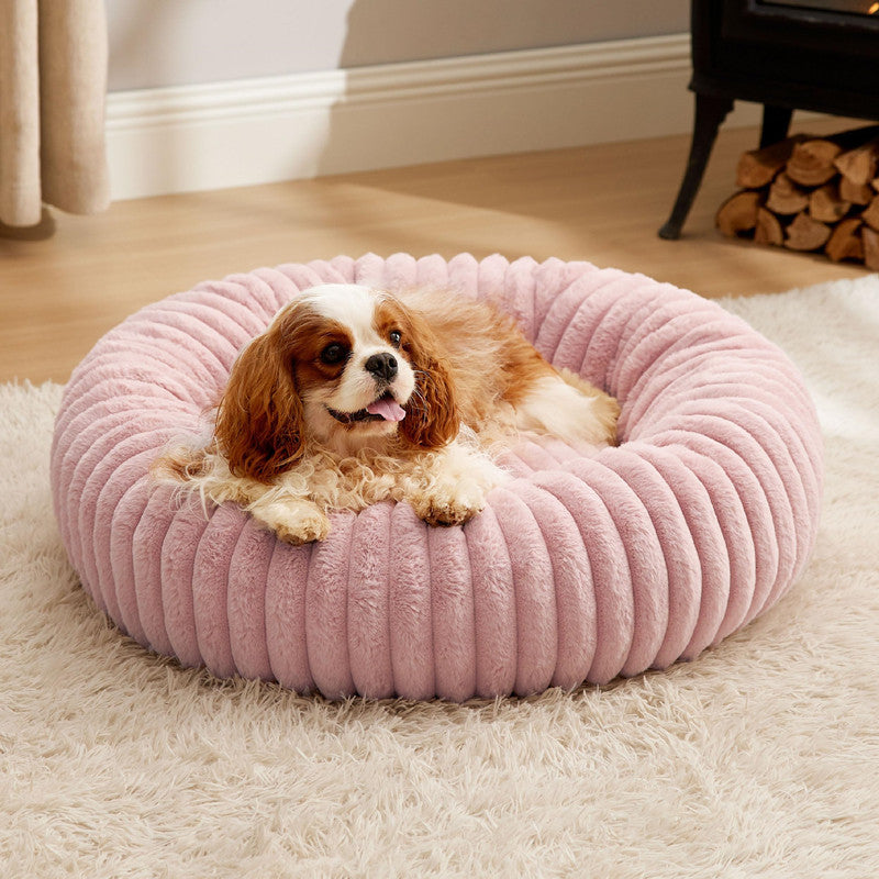 Pet Plush Winter Warm Round Fur Nest Bed House Mat