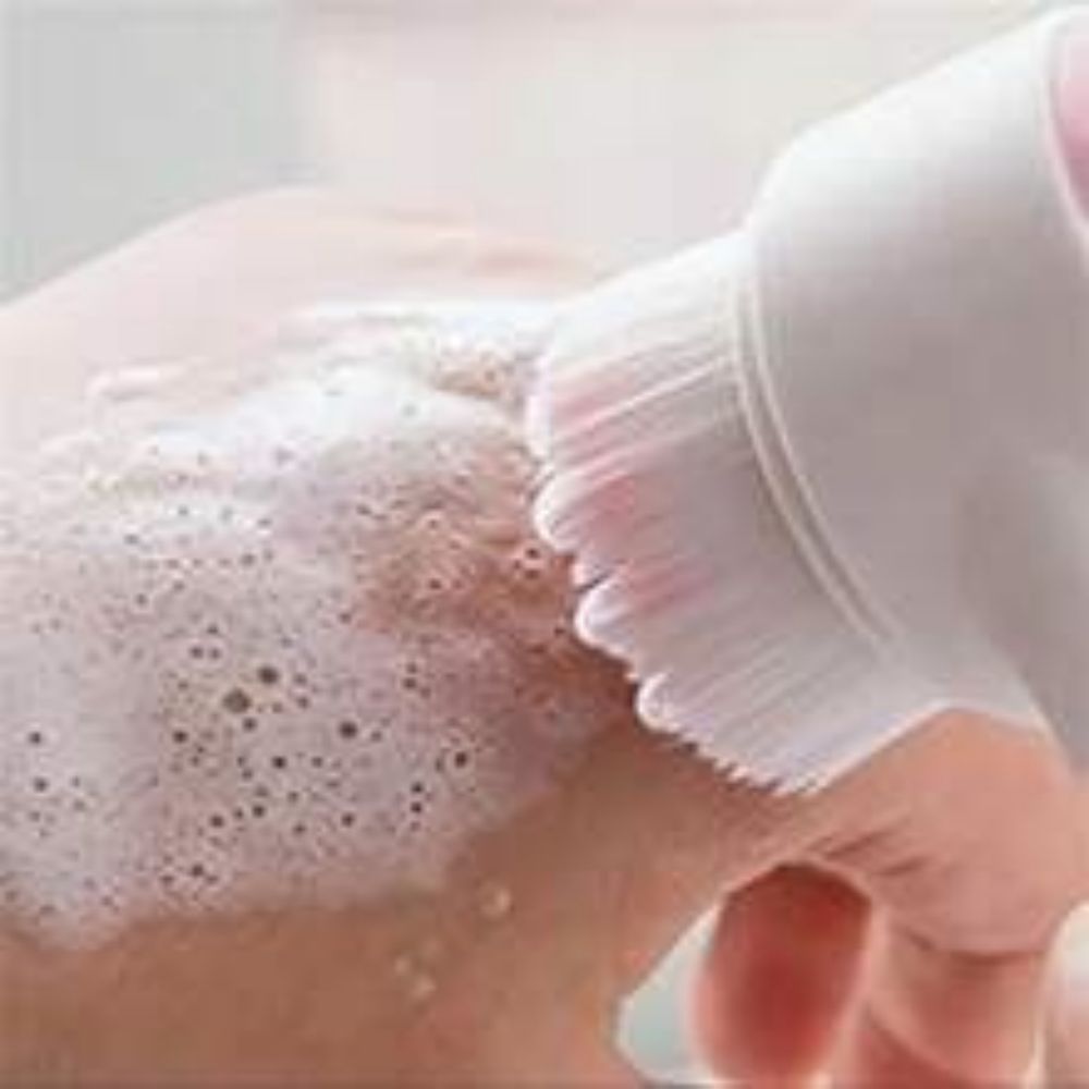 Gentle Nylon Pet Grooming Brush Massage And Cleaning Tool