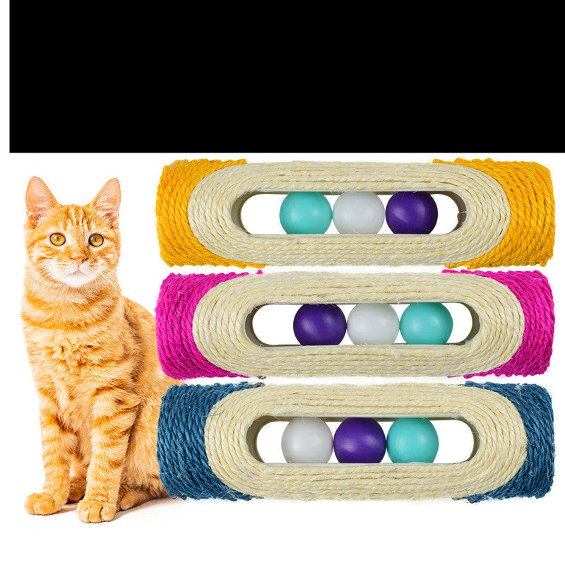Pet Long Sisal Drum Toy Set Three Piece