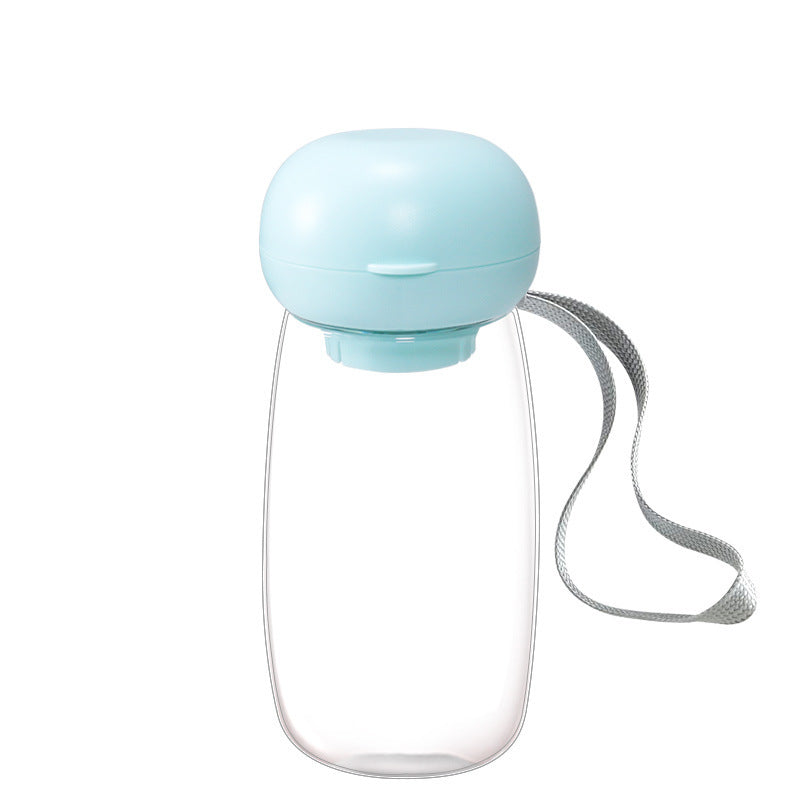 Pet Portable Water Bottle Travel Drinking Cup Feeding Bowl Lanyard