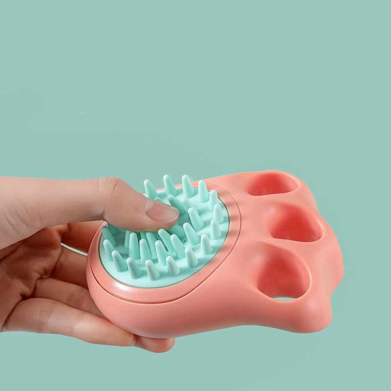 Pet Bath Massage Brush Claw Cleaning Grooming Comb Tool