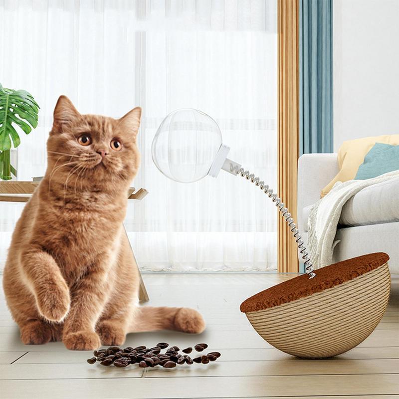 Pet Interactive Auto Balancing Puzzle Ball Slow Feeding Toy Set