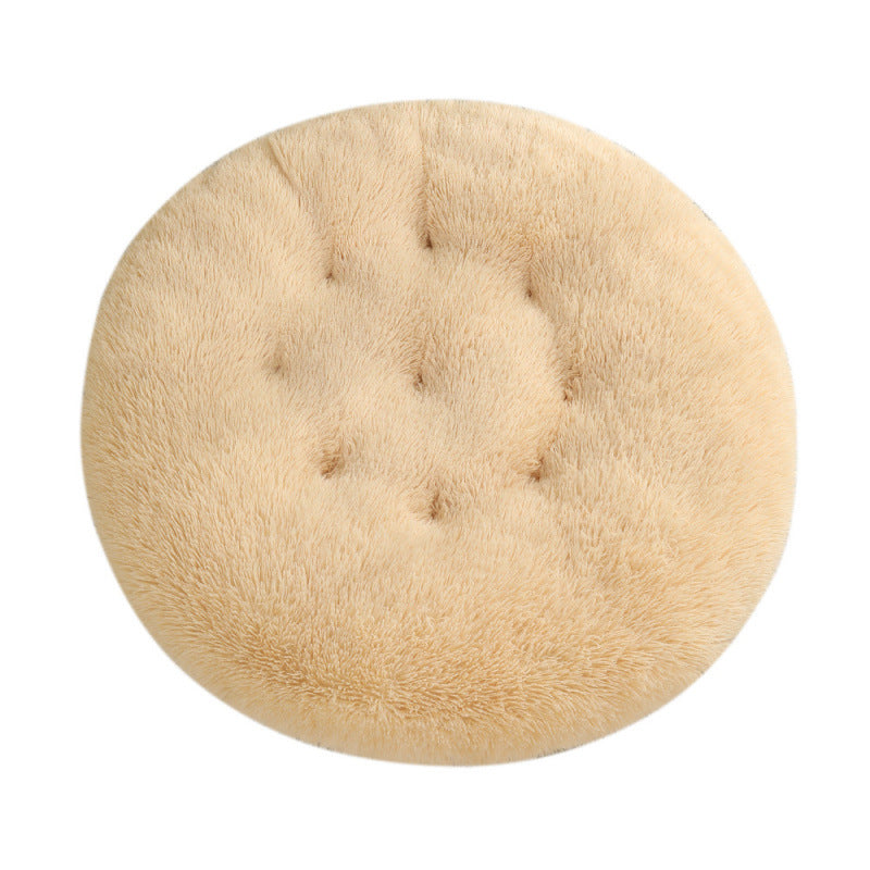 Pet Round Plush Warm Sleeping Bed Mat House