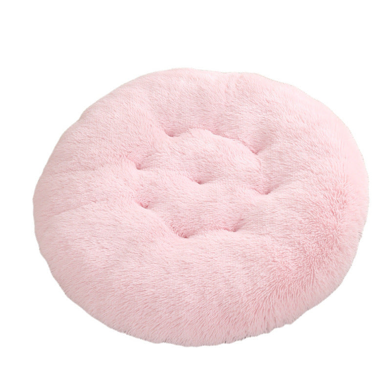 Pet Round Plush Warm Sleeping Bed Mat House