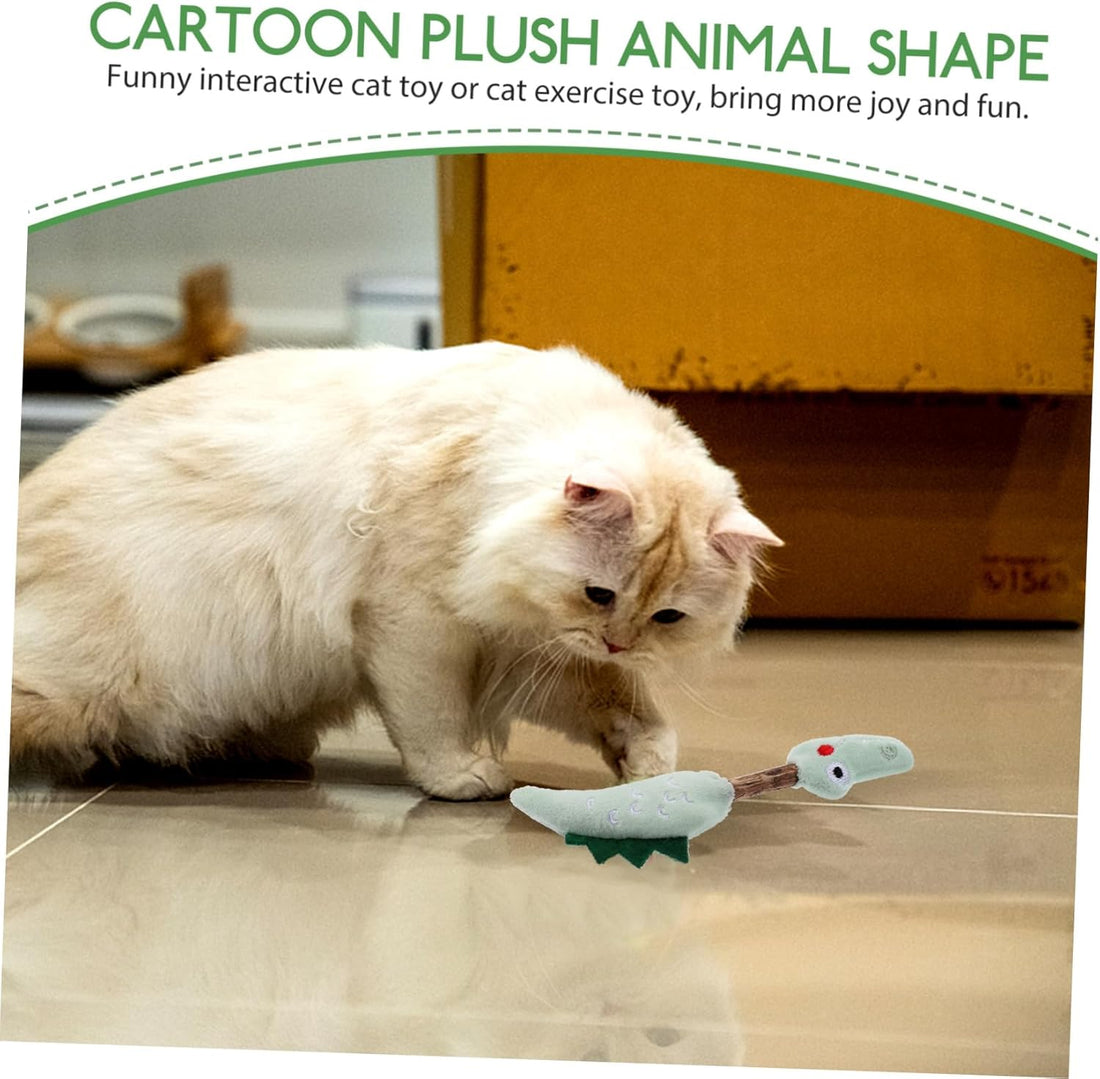Pet Kitten Teeth Cleaning Chew Stick Interactive Toy Set