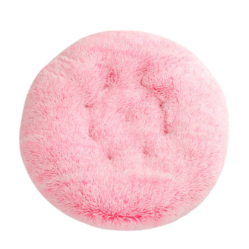 Pet Round Plush Warm Sleeping Bed Mat House