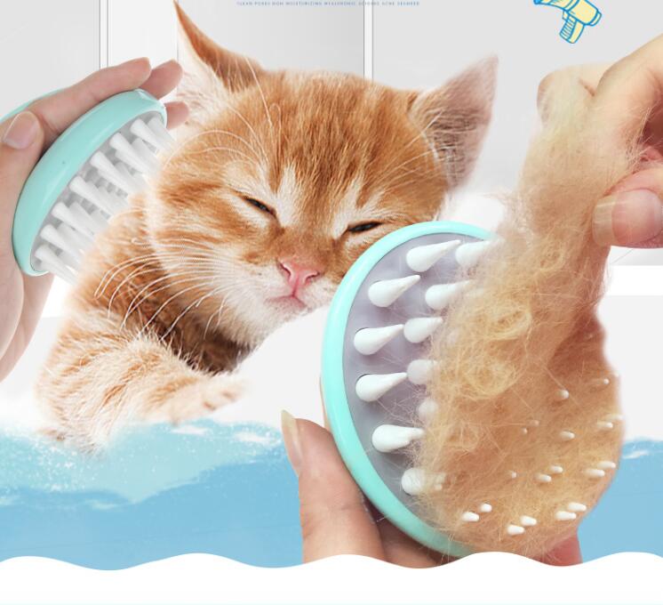 Pet Massage Bath Brush Grooming Comb Shower Cleaning Tool Set