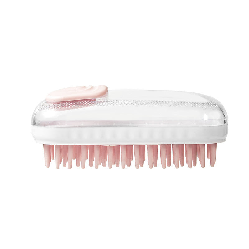 Pet Silicone Bath Massage Brush Foam Cleaning Grooming Tool
