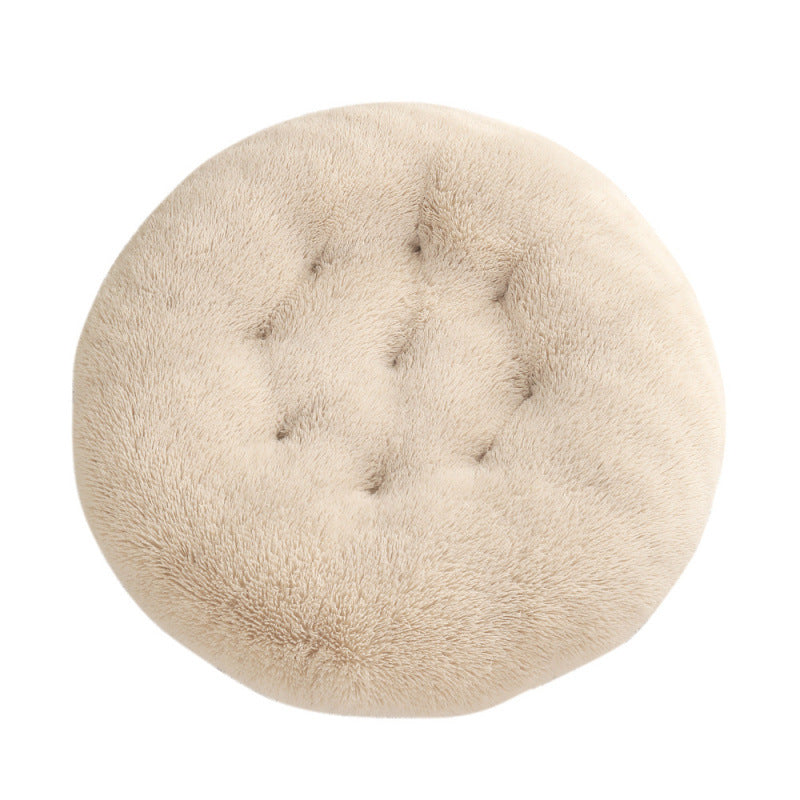 Pet Round Plush Warm Sleeping Bed Mat House