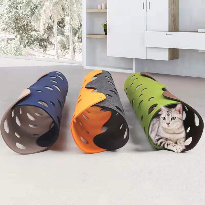 Pet Removable Felt Tunnel Toy Play System