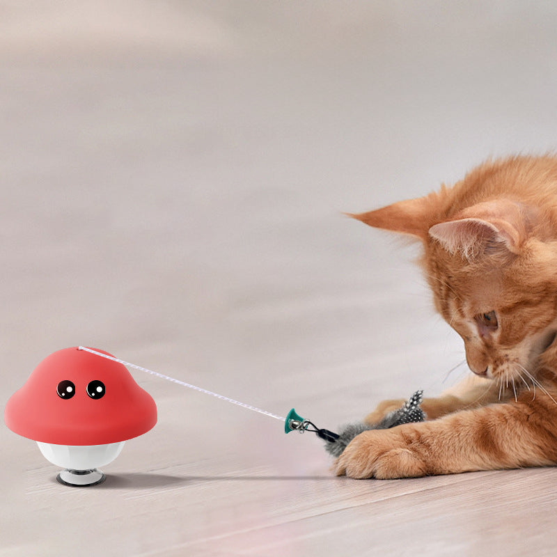 Pet Suction Cup Retractable Wand Teaser Exercise Toy Set