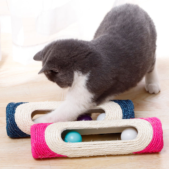 Pet Long Sisal Drum Toy Set Three Piece