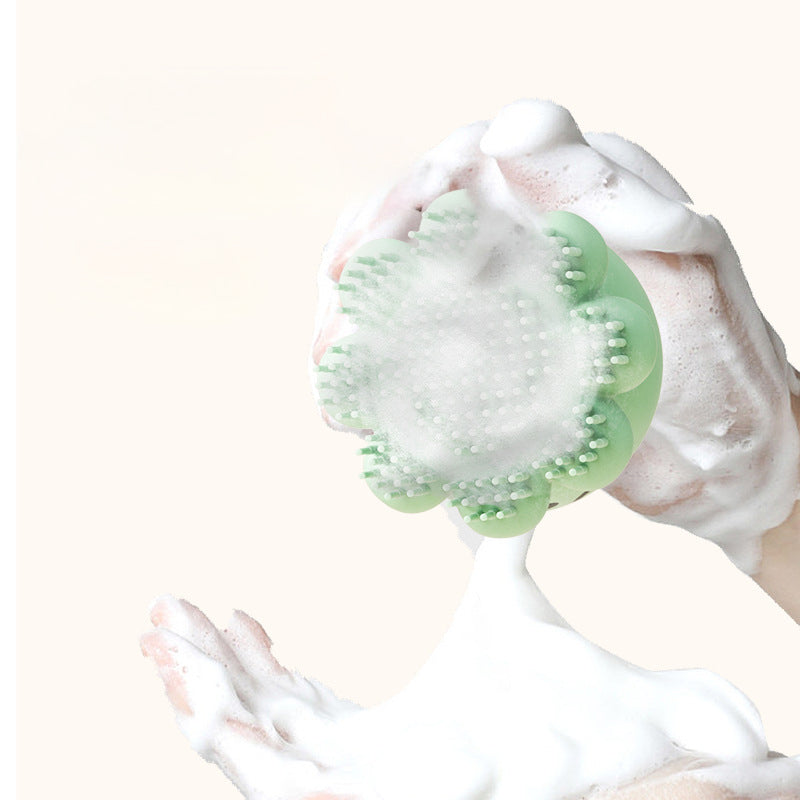 Pet Silicone Bath Brush Massage Grooming Body Wash Comb Tool