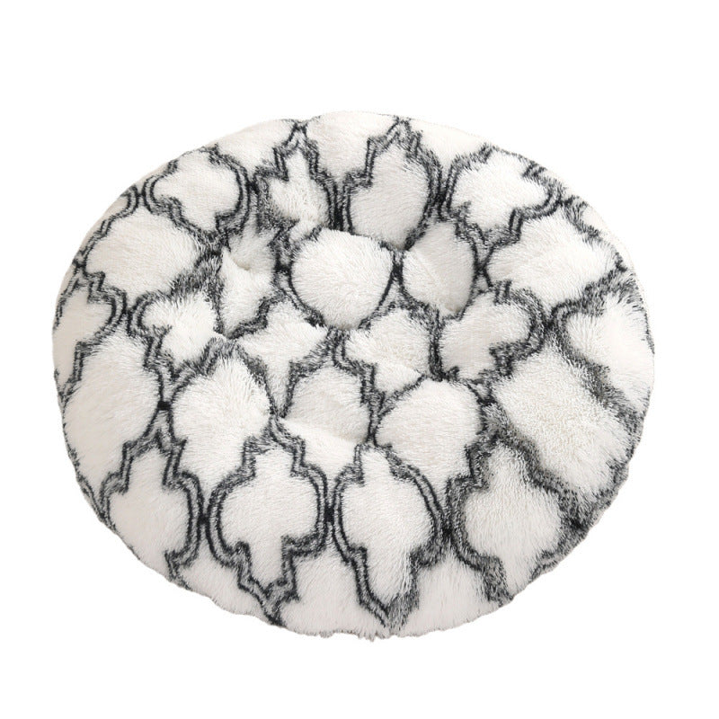 Pet Round Plush Warm Sleeping Bed Mat House