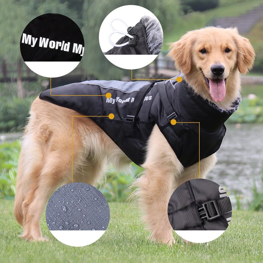 XL Waterproof Reflective Warm Pet Jacket