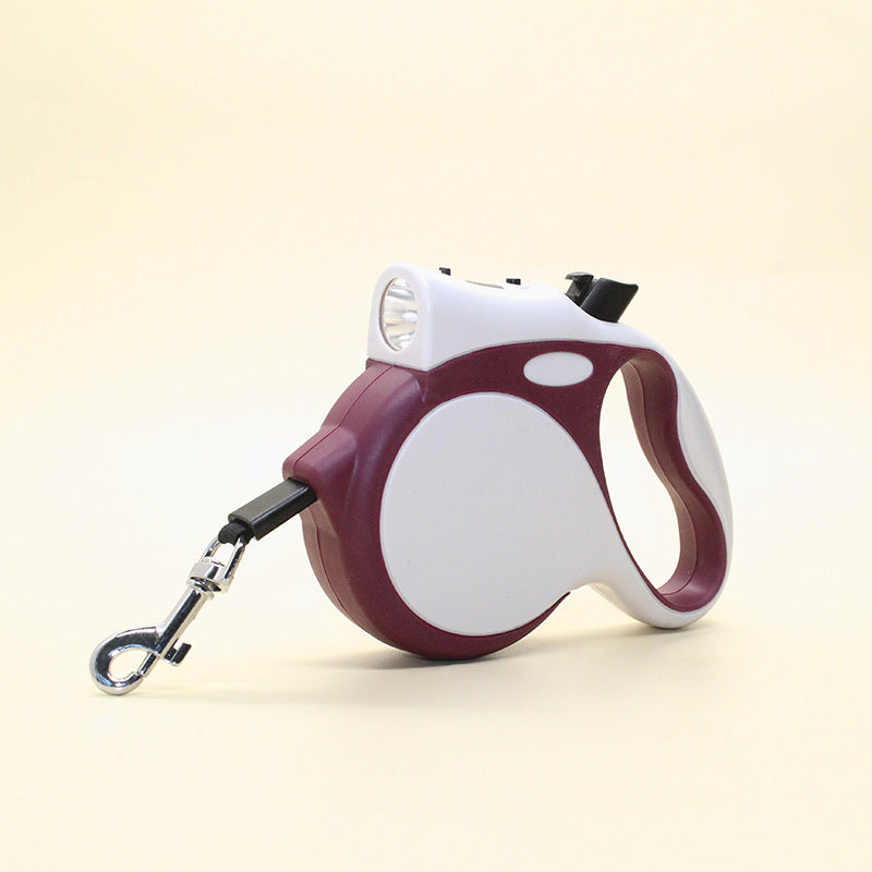 LED Light Retractable Pet Rope Control Leash