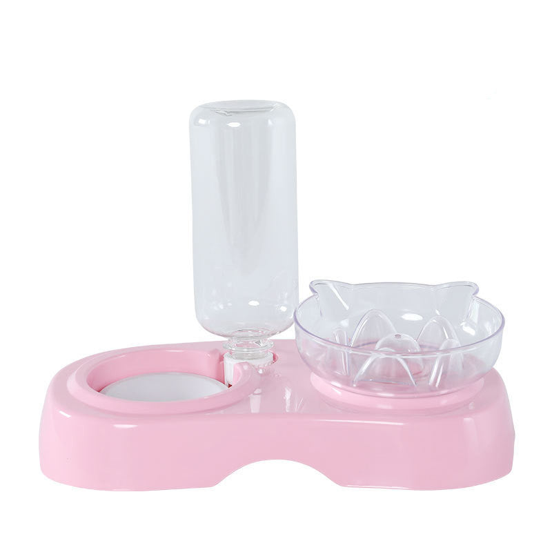 Pet Transparent Plastic Feeding And Drinking Bowl