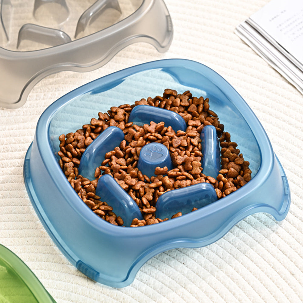 Pet Slow Feeding Anti Choking Water And Food Bowl Plastic Feeder