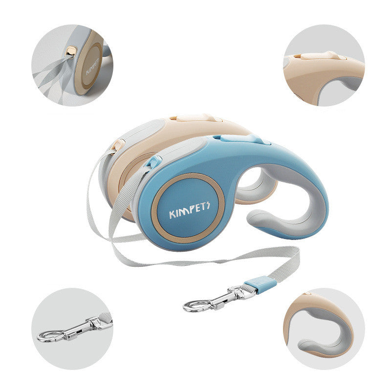 Automatic Retractable Pet Control Leash Adjustable Grip