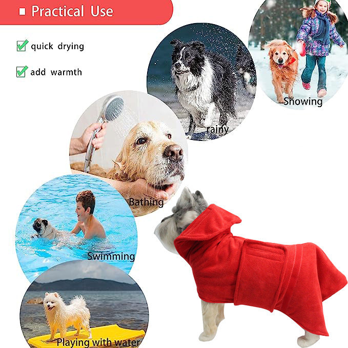 Pet Super Absorbent Quick Drying Fiber Bath Towel Set